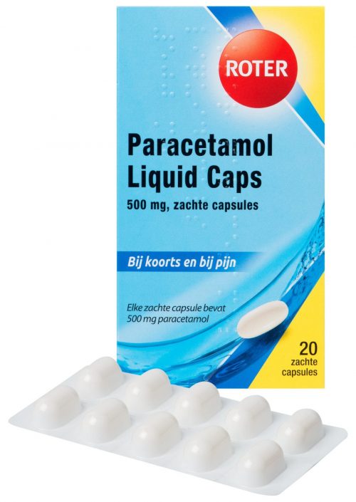 Paracetamol 500 mg LIQUID CAPS 20 capsules Roter