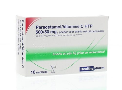 Paracetamol & vit C 10 sachets Healthypharm