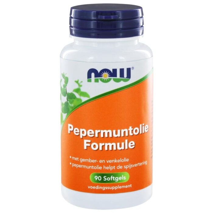 Pepermuntolie formule 90 softgels NOW