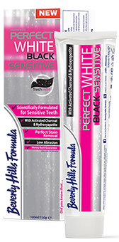 Perfect white black sensitive tandpasta 125 ml Beverly Hills