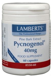 Pijnboombast extract (Pycnogenol 40 mg) 60 vegicapsules Lamberts