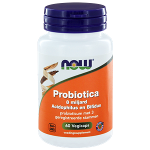 Probioticapsules 8 miljard acidophilus en bifidus 60 capsules NOW