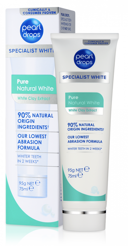 Pure Natural White tandpasta 50 ml Pearldrops