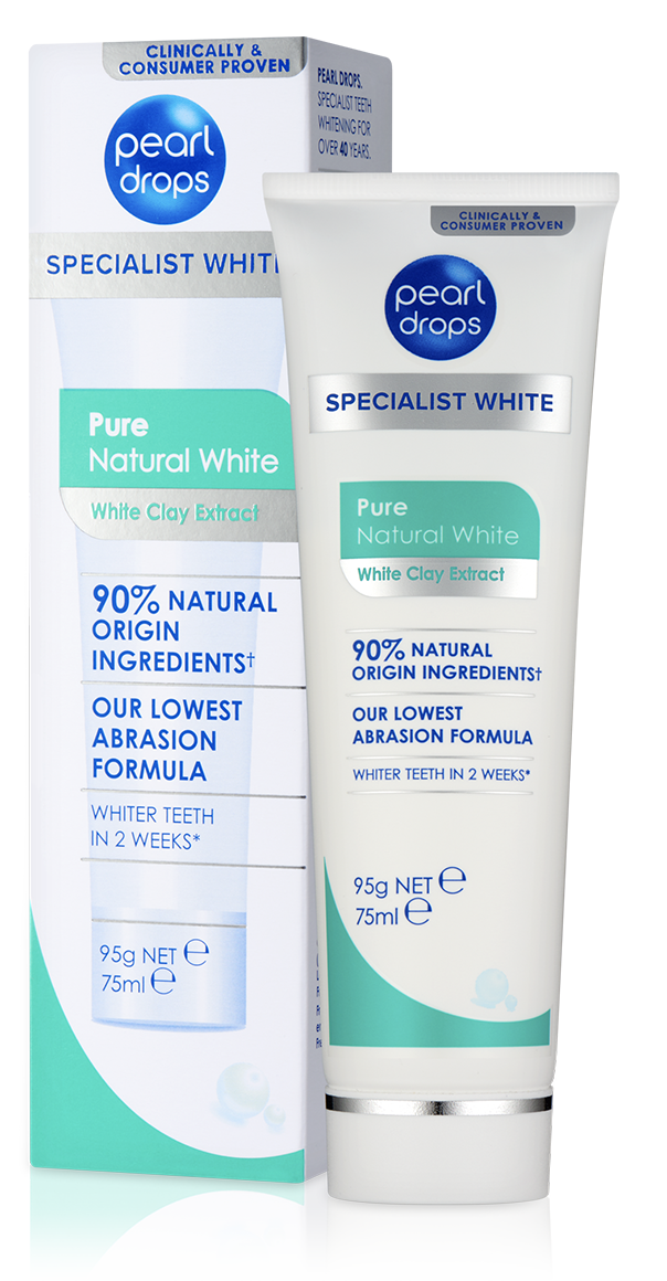 Pure Natural White tandpasta 50 ml Pearldrops