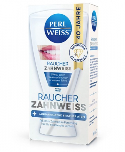 Raucher Weiss tandpasta 50 ml Perl Weiss