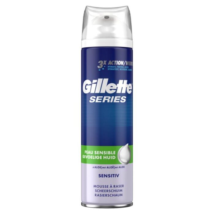 Series scheerschuim gevoelige huid 250ml Gillette