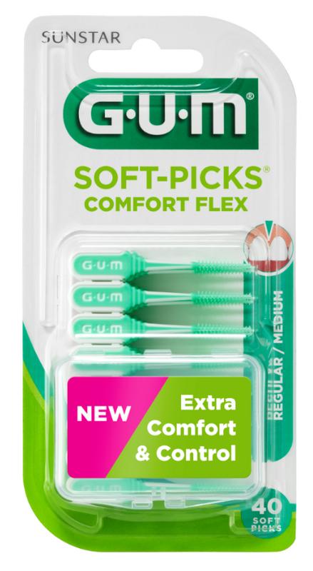 Soft picks comfort flex regular/medium 40 stuks GUM