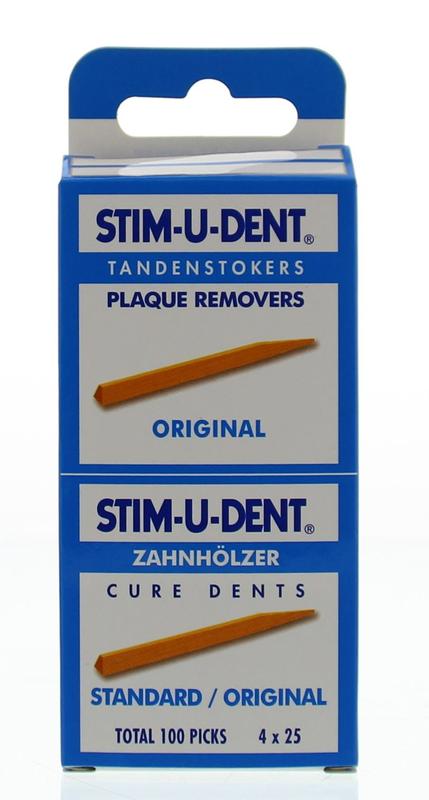 Stimudent Tandenstokers Mint 4 x 25 100 stuks