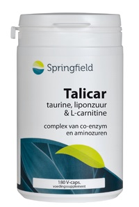 Talicar I carnitine/taurine/liponzuur 180 vegicapsules Springfield
