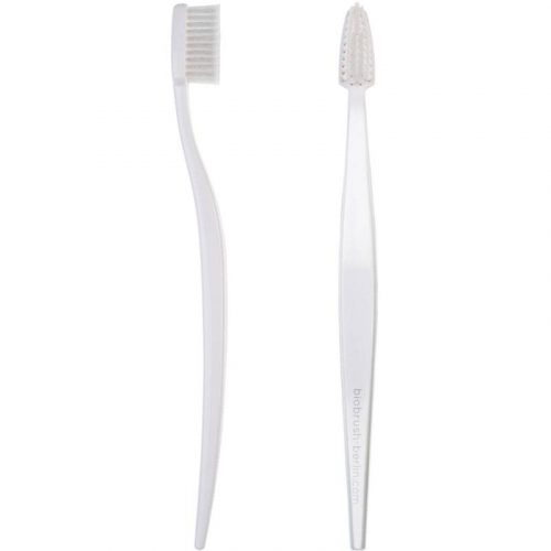 Tandenborstel wit 1 stuk Biobrush