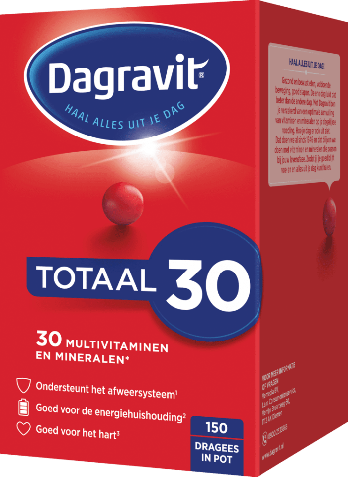 Totaal 30 dispenser navul 150 dragees Dagravit