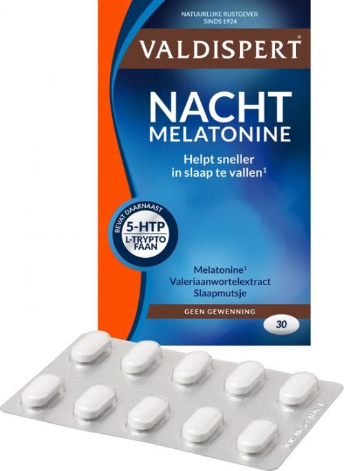 Valdispert Nacht melatonine/5 HTP/l-tryptofaan 30 tabletten