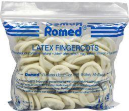 Vingercondooms latex gepoederd Large 100 stuks Romed