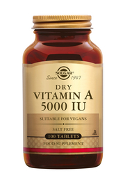 Vitamin A 5000 IU (1502 mcg) 100 stuks Solgar