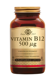 Vitamin B-12 500 mcg 50 stuks Solgar