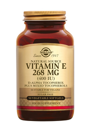 Vitamin E 268 mg/400 IU Vegan 50 stuks Solgar
