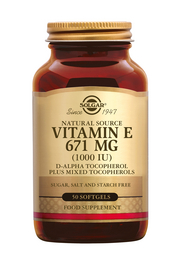 Vitamin E 671 mg/1000 IU Complex 50 stuks Solgar