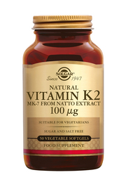 Vitamin K-2 100 mcg 50 stuks Solgar