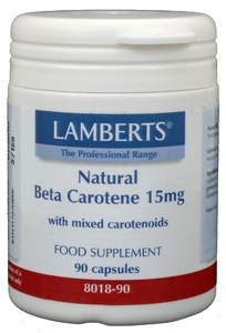 Vitamine A 15 mg natuurlijke (beta caroteen) 90 capsules Lamberts
