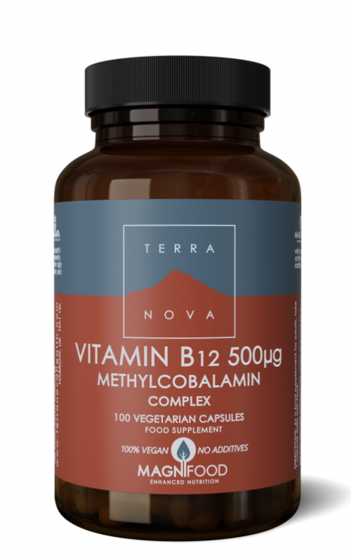 Vitamine B12 500 mcg complex 100 capsules Terranova