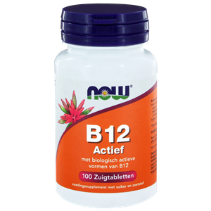 Vitamine B12 actief 100 zuigtabletten NOW