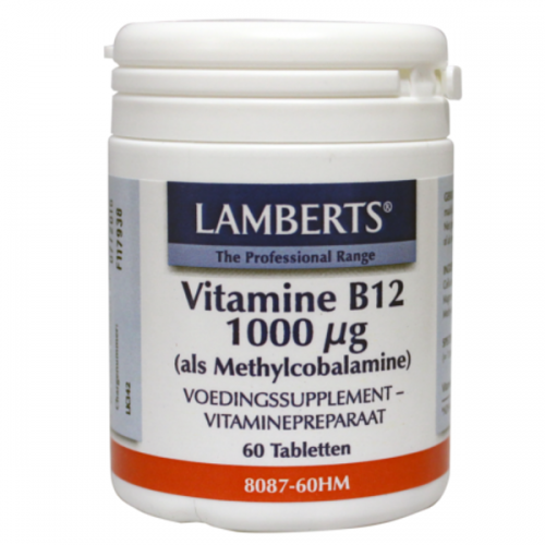 Vitamine B12 methylcobalamine 1000 mcg 60 tabletten Lamberts