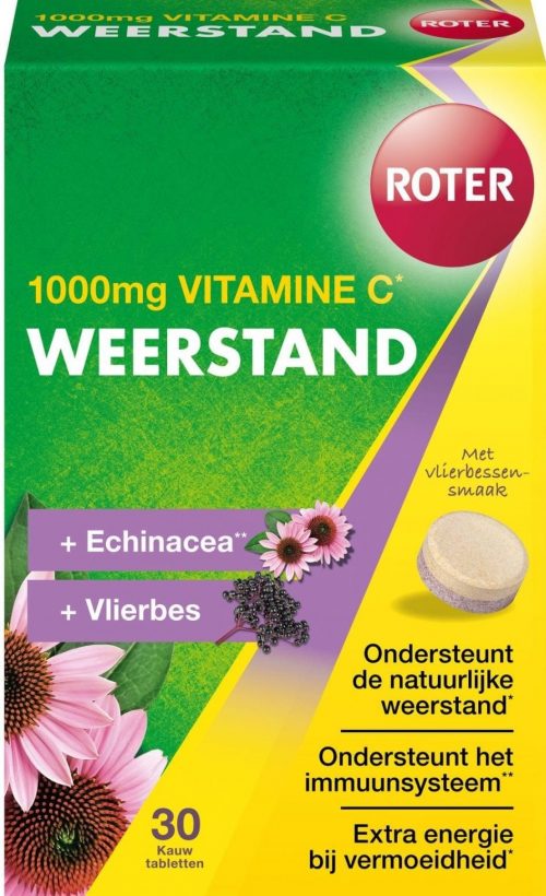 Vitamine C 1000mg boost pro weerstand 30 tabletten Roter