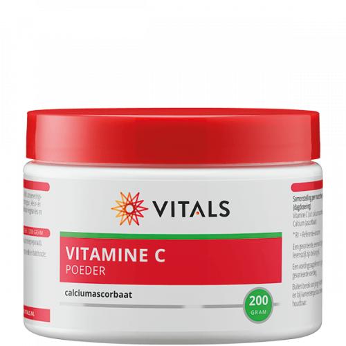 Vitamine C poeder (calciumascorbaat) 200 gram Vitals