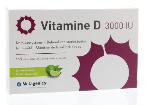 Vitamine D3 3000IU 168 kauwtabletten Metagenics
