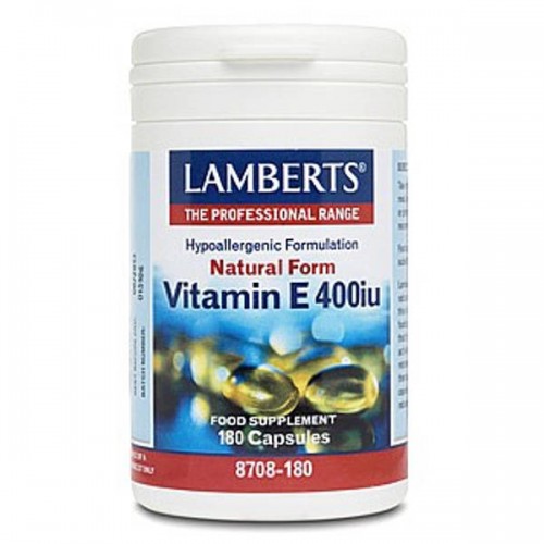 Vitamine E 400IE natuurlijk 60 vegicapsules Lamberts
