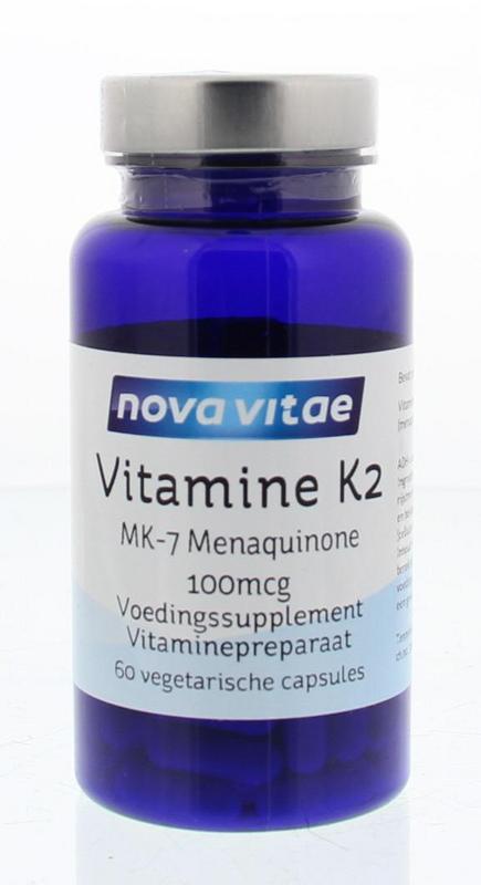 Vitamine K2 100 mcg menaquinon 60 vegi-caps Nova Vitae