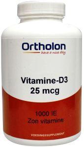 Vitamine d3 25mcg (1000 iu) Ortholon - 300 vegicapsules