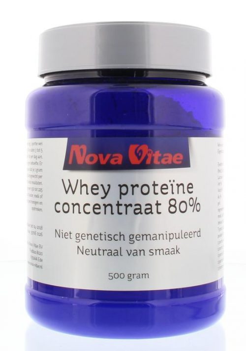 Whey proteine concentraat 80% 500 gram Nova Vitae