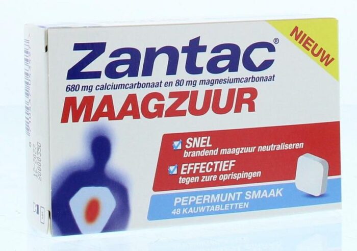 Zantac maagzuur 48 tabletten