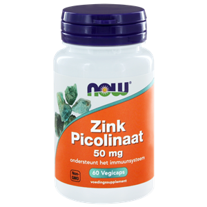 Zink picolinaat 50 mg 60 capsules NOW
