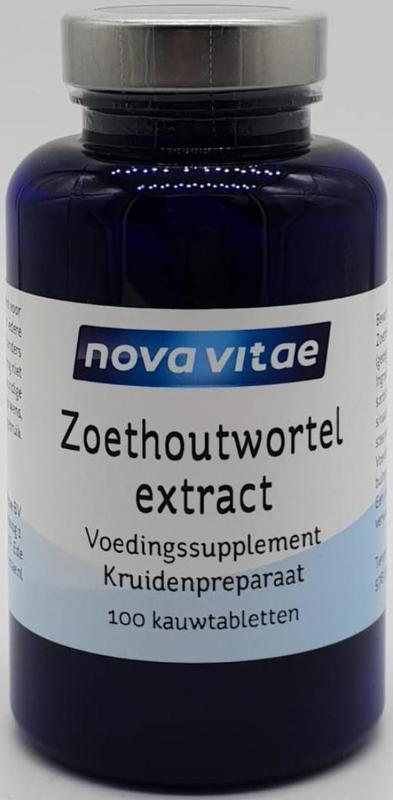 Zoethoutwortel extract DGL 100 tabletten Nova Vitae