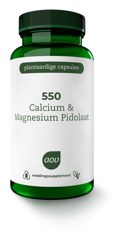 550 Calcium magnesium pidolaat 90 vegicapsules AOV