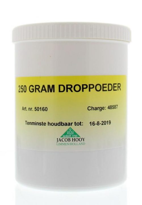 Droppoeder pot 250 gram Jacob Hooy