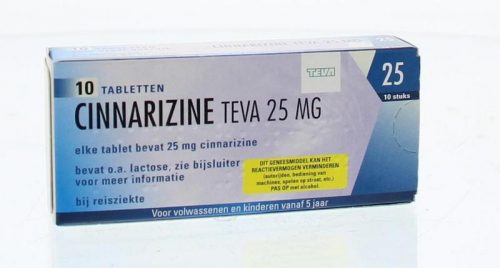 Cinnarizine 25 mg 30 tabletten Teva