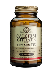 Calcium citrate + Vit D3 240 tabletten Solgar