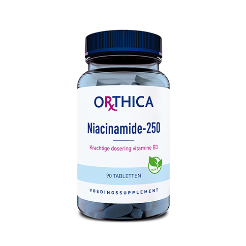 Vitamine B3 niacinamide 250 90 tabletten Orthica