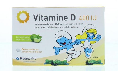 Vitamine D 400IU NF smurfen 84 kauw tabletten Metagenics