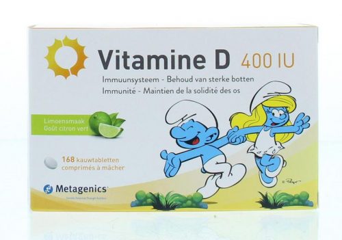 Vitamine D 400IU smurfen 168 kauw tabletten Metagenics