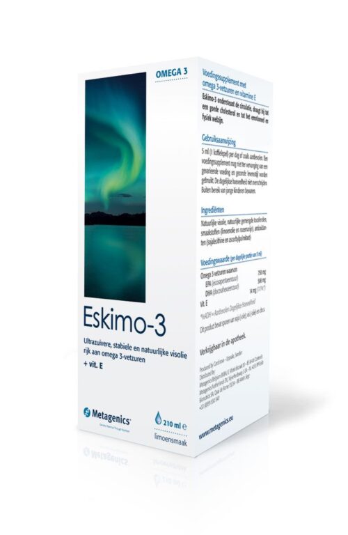 Eskimo 3 vloeibaar limoen 210ml Metagenics