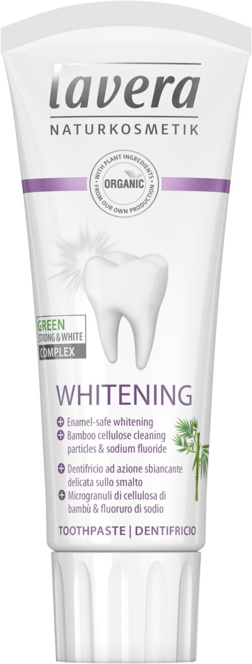 Tandpasta/toothpaste whitening bio 75 ml Lavera