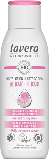 Bodylotion delicate/lait creme doux bio 200 ml Lavera