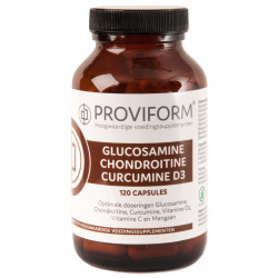 Glucosamine chondroitine curcuma D3 120 capsules Proviform