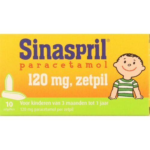 Sinaspril Paracetamol 120 mg 10 zetpillen