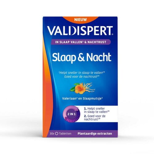 Valdispert Nacht melatonine/5 HTP/l-tryptofaan 30 tabletten
