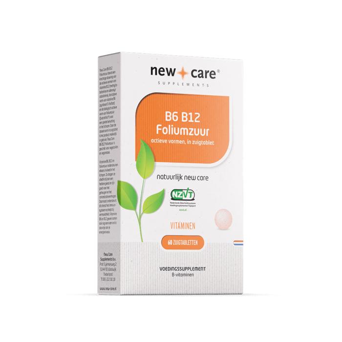 B6 B12 Foliumzuur 60 zuigtabletten New Care